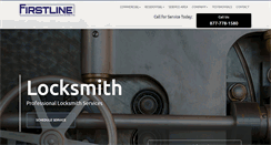 Desktop Screenshot of firstlinelocksmith.com