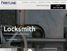 Tablet Screenshot of firstlinelocksmith.com